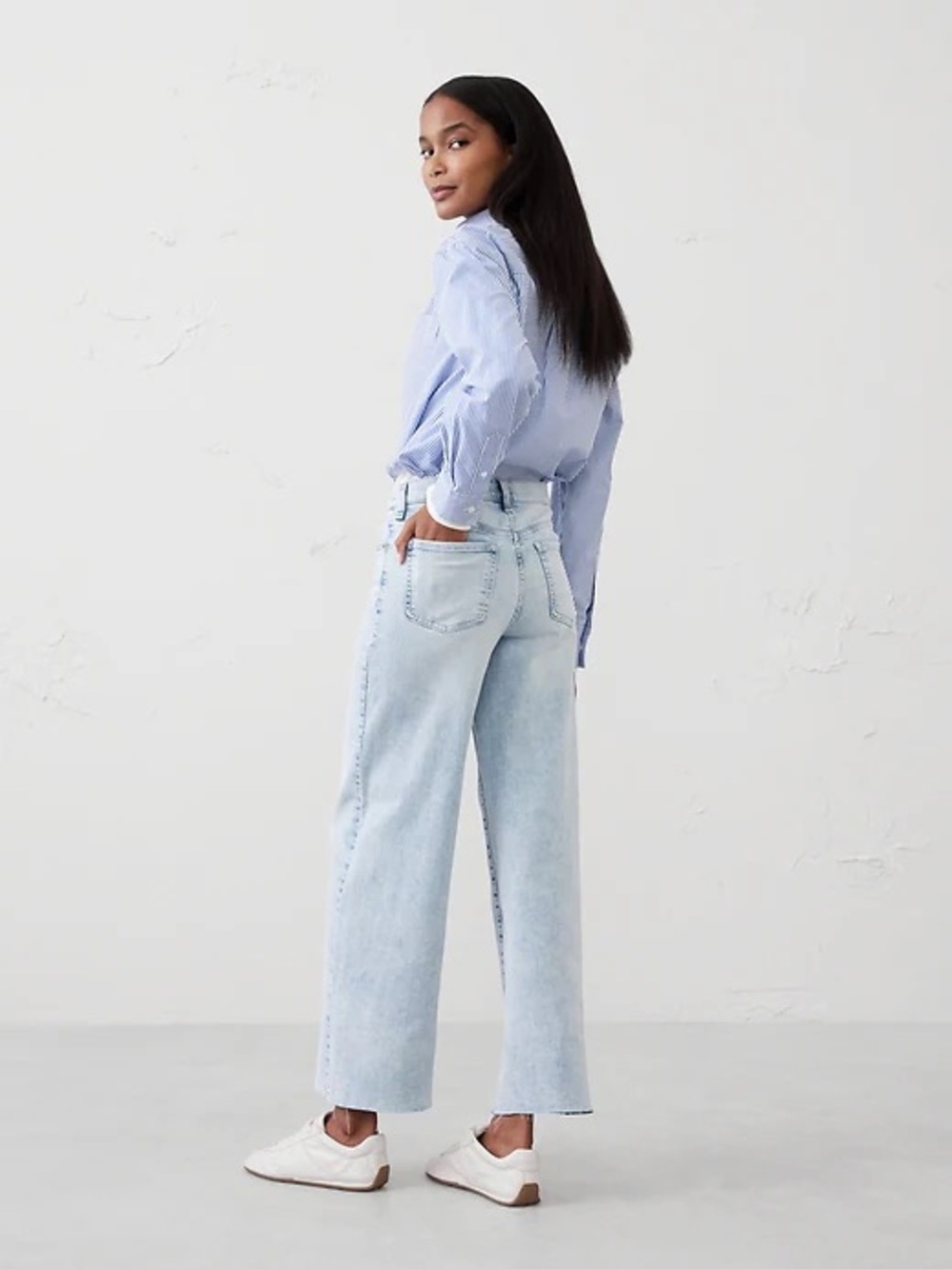 Banana Republic High Rise Wide Leg Jean
